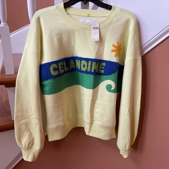 RESERVED for @kpharvey —Celandine NWT Surf sweatshirt;super cute. XXS/XS - Picture 2 of 14